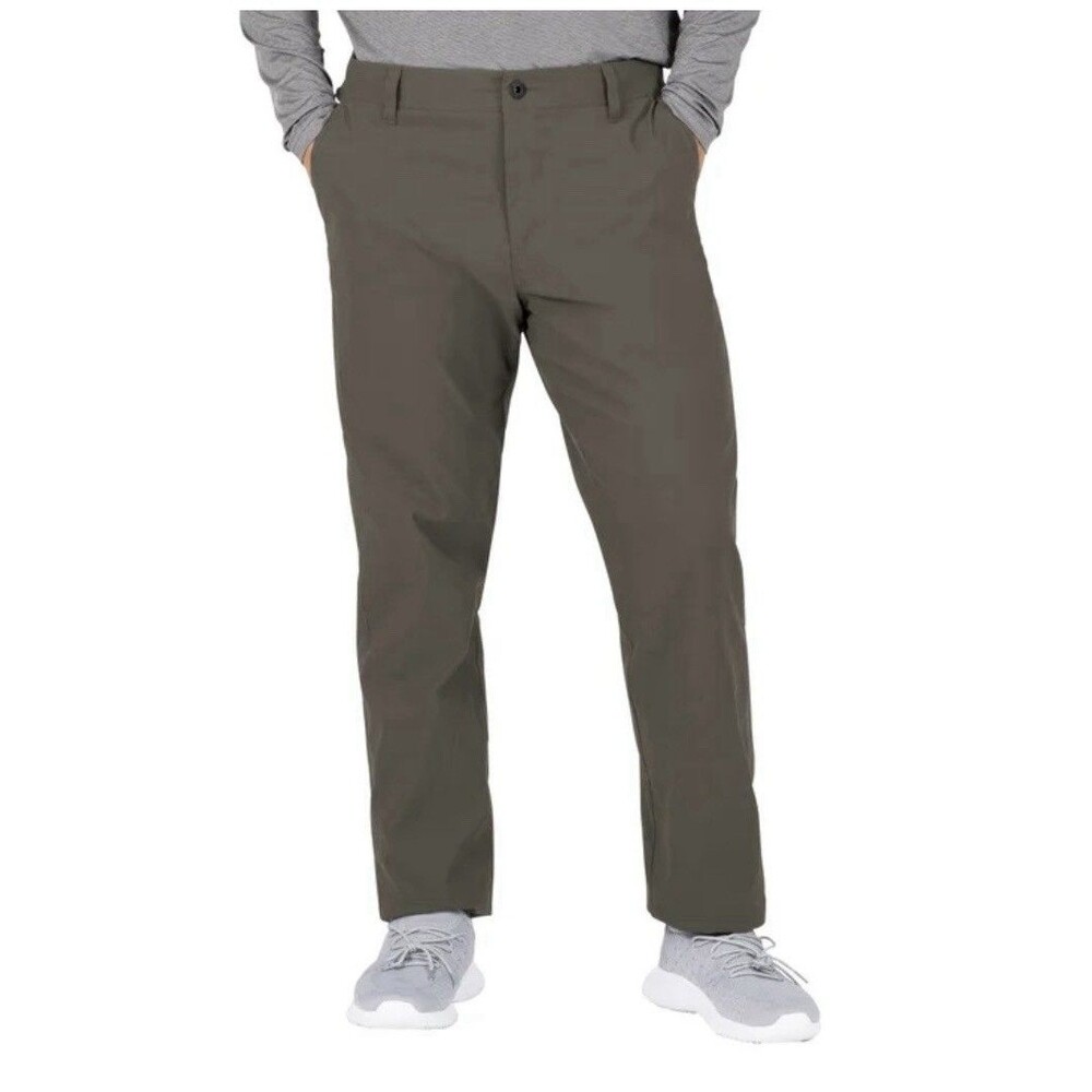 Gerry Men’s Fleece Lined Pants 36x34 Olive Green Water Resistant Stretch NWT